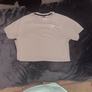 Gymshark Beige Short Sleeve Tee
